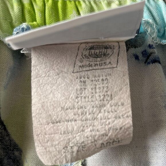 Vintage 80s/90s Tropical Floral High Waisted Rayon Shorts - Picture 6 of 6